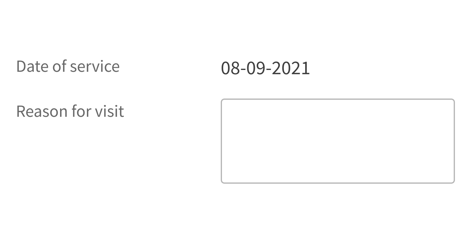 <p>Use ReadOnlyInput to show form data that can’t be edited.</p>
