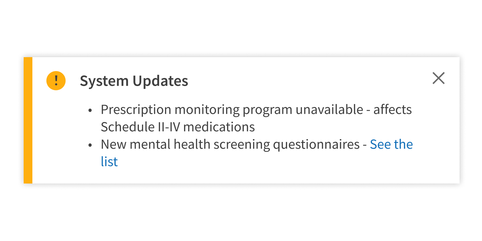 <p>Use one Banner to group unrelated messages.</p>