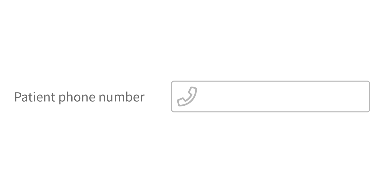 <p>Use an icon that matches the input type.</p>