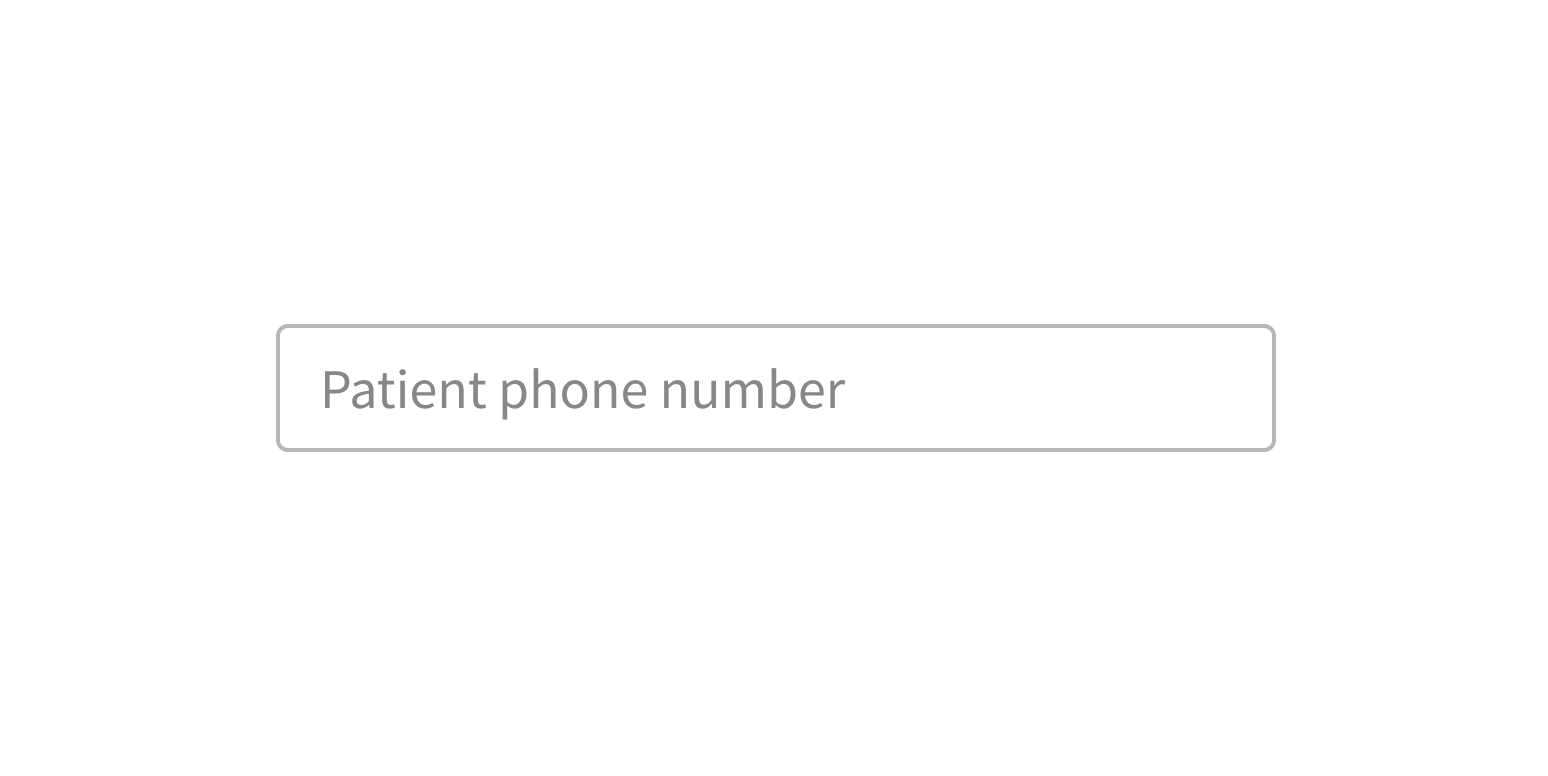 <p>Use placeholder text instead of a label.</p>