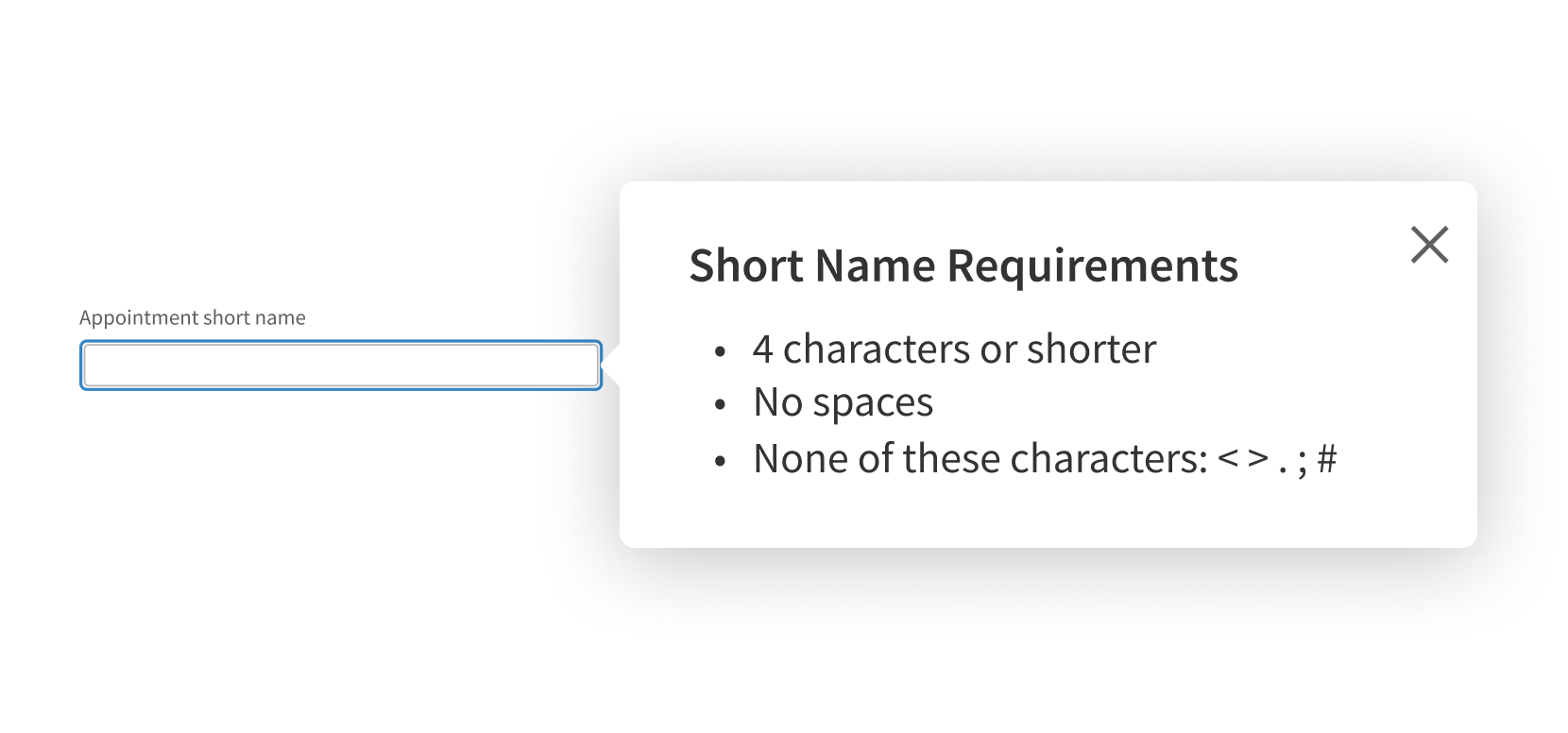<p>Use Popover to display additional information that helps users complete a task.</p>