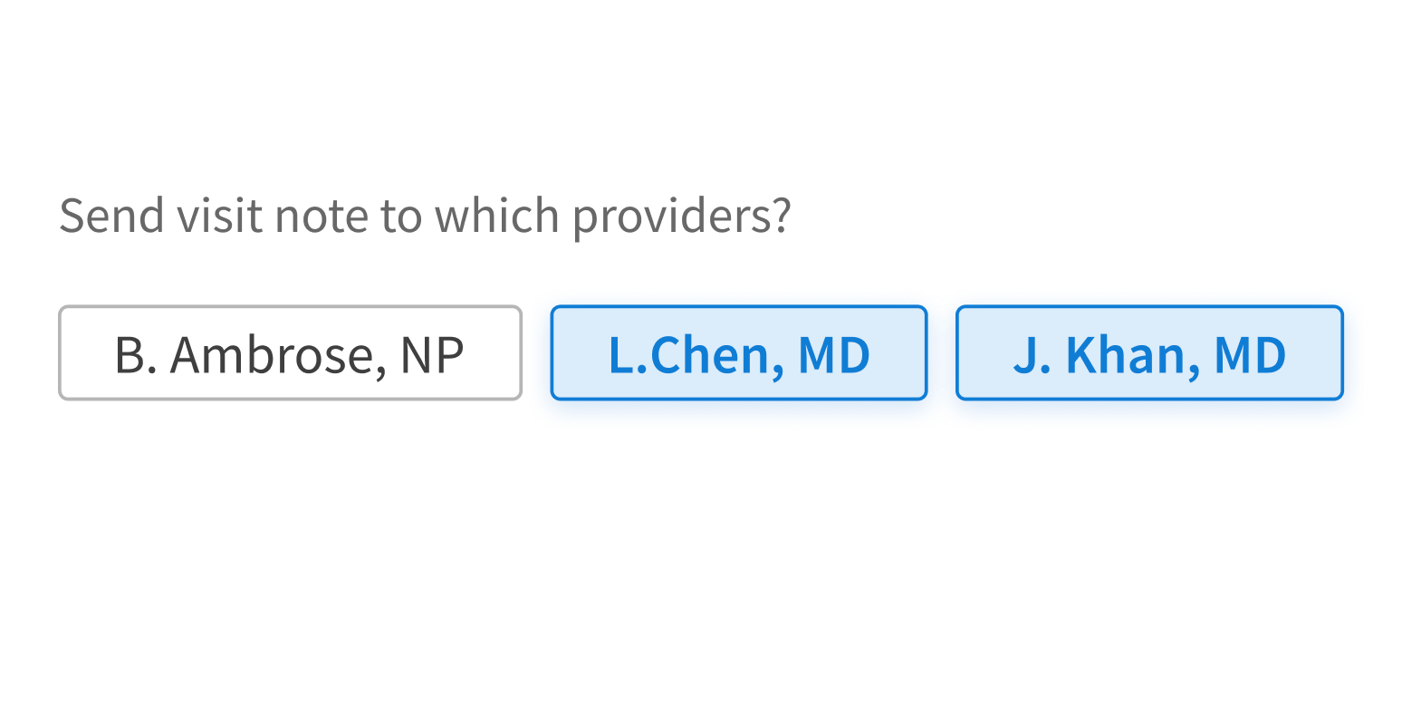 <p>Use CheckboxButton for users to select one or more options.</p>