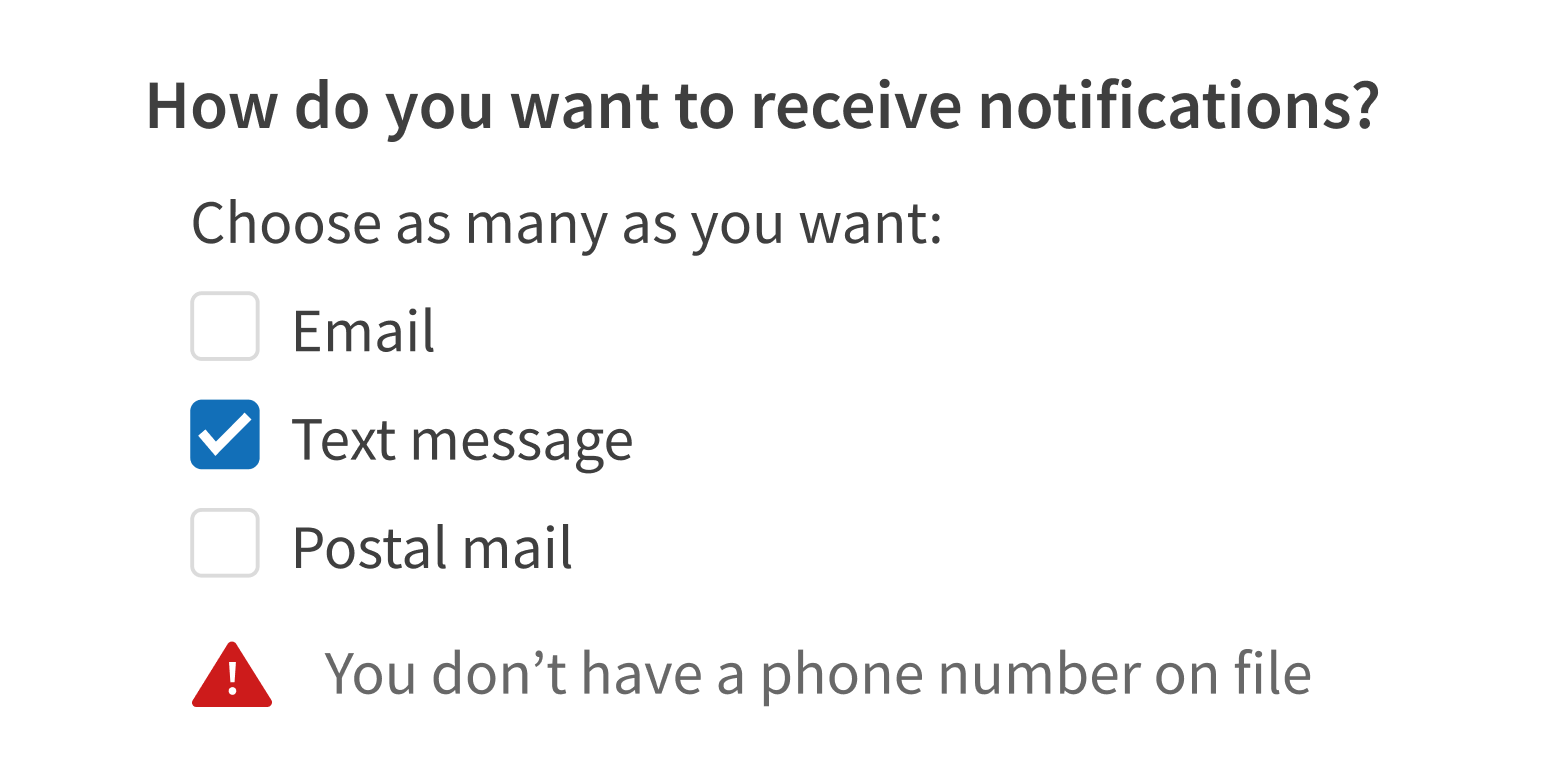 <p>Mismatch the alert type and message content.</p>