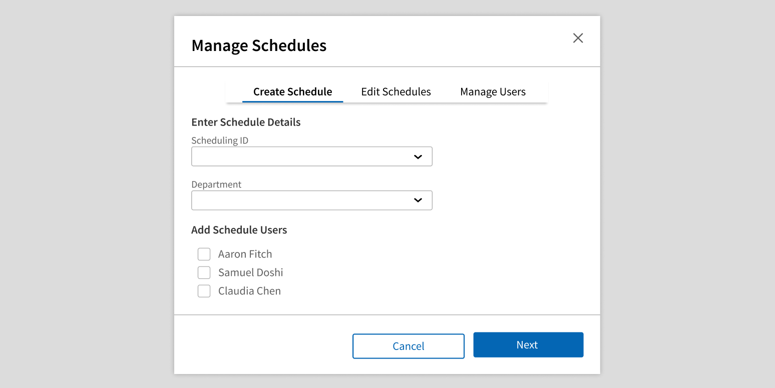 <p>Use Tabs or Menu in Lightbox: use a separate page for flows this complex.</p>