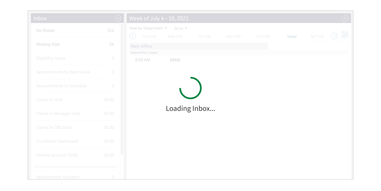 <p>Apply a page-level Loader when only 1 section is loading.</p>