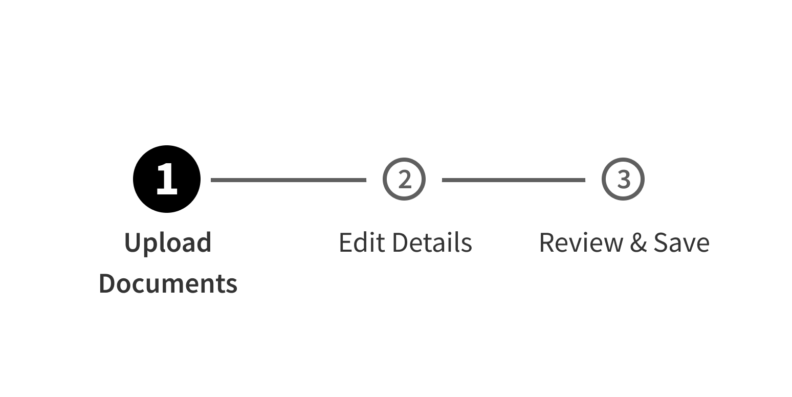 <p>Use actions or descriptions as Stepper labels.</p>