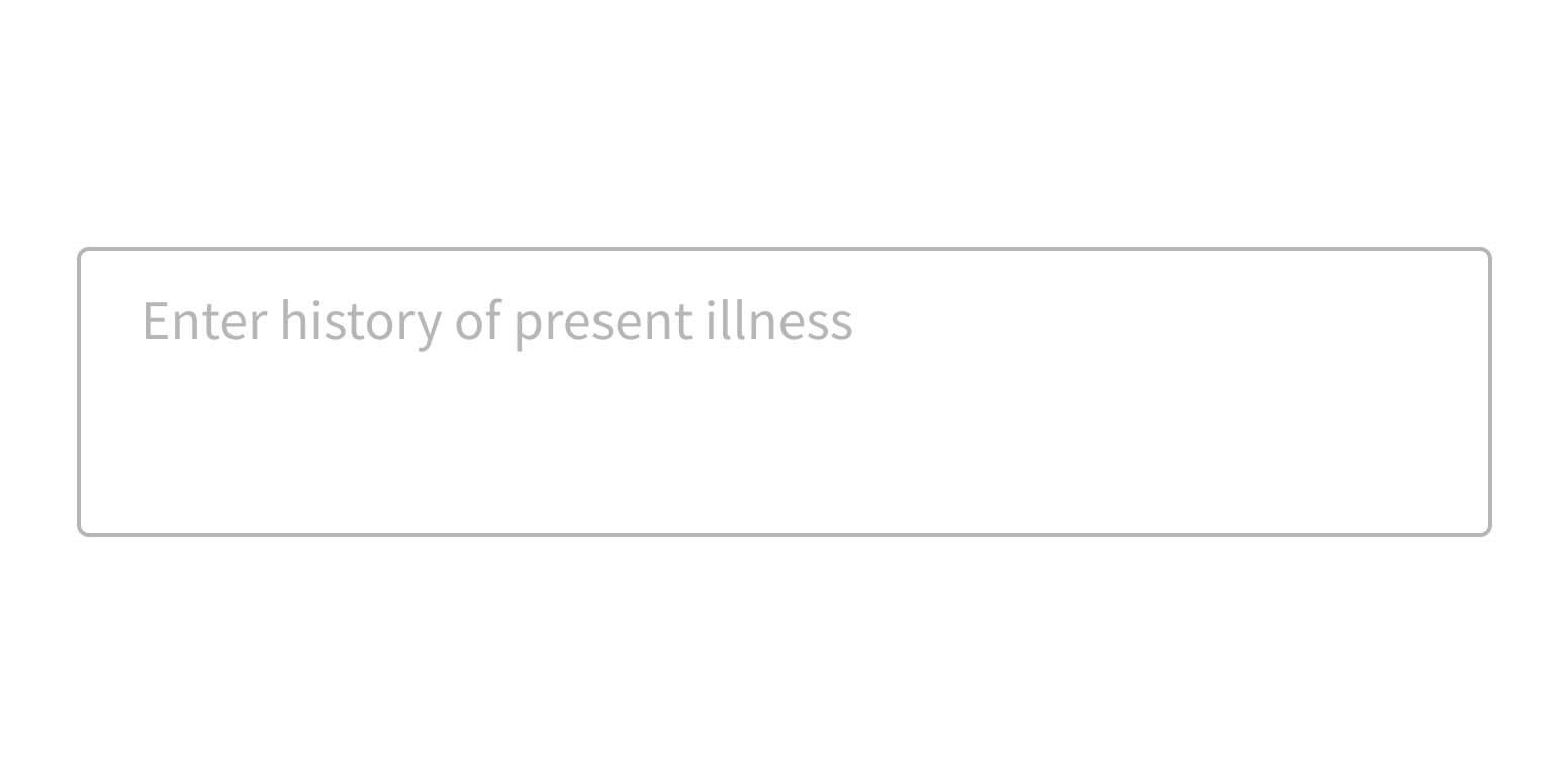 <p>Use placeholder text as a label.</p>