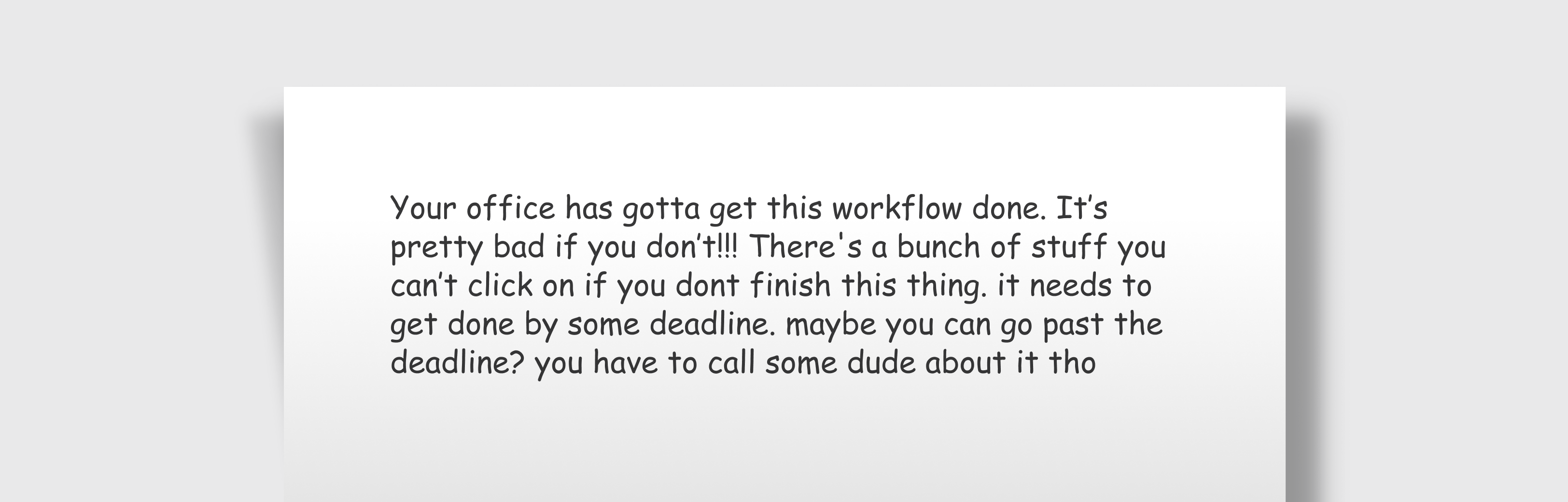 1. Start writing