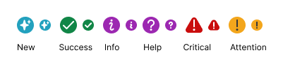 Alert icons