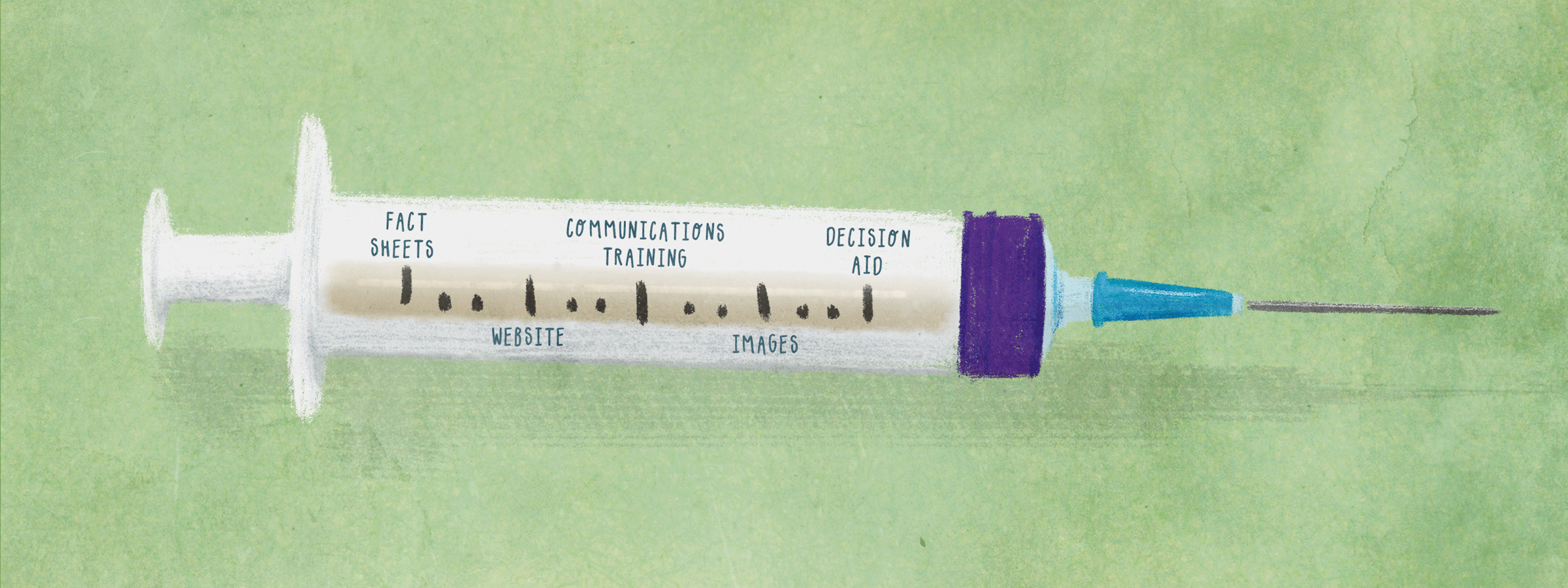 Vaccine booster syringe.