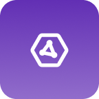 Icon for AI insights set in purple background