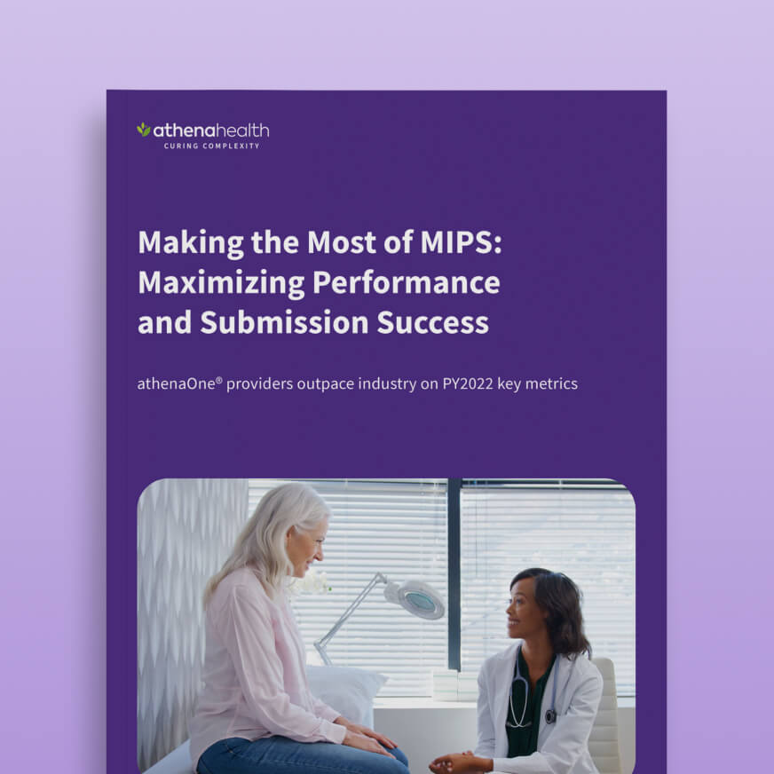 Cover image of athenahealth MIPS report