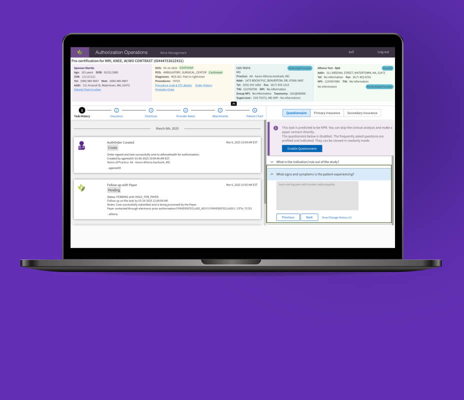 Authorization prediction & chart analysis