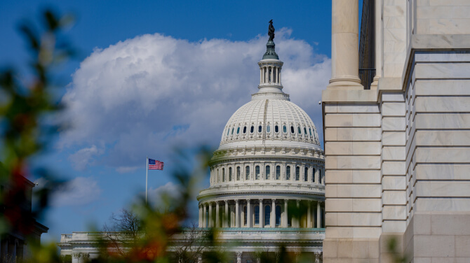Dome of the U.S. Capitol Building in Washington D.C.